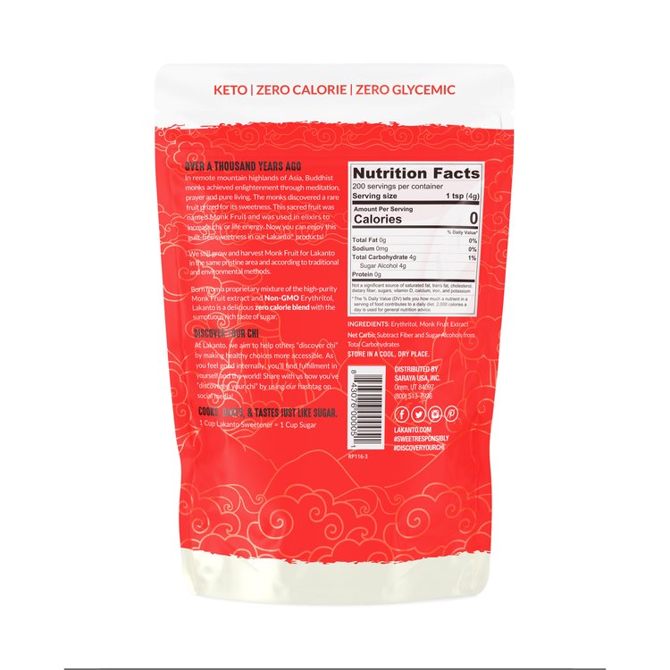 Lakanto Monkfruit Sweetener Classic 2 lb (800 gr)