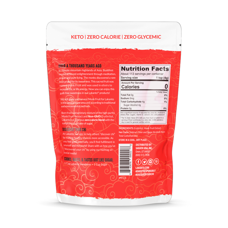 Lakanto Monkfruit Sweetener Classic 1 lb (454 gr)