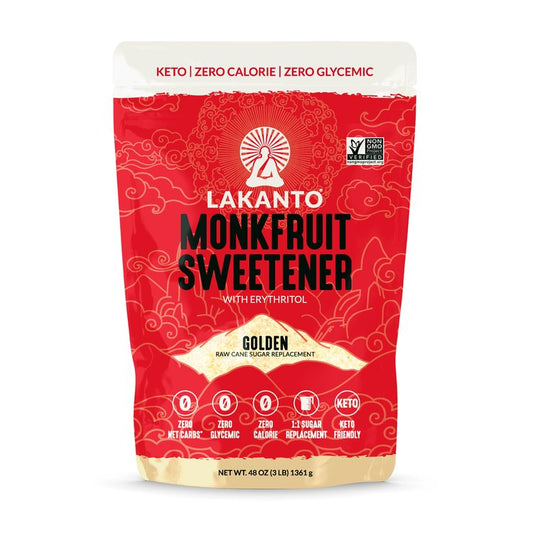 Lakanto Monkfruit Sweetener Golden  3 lb (1,360 gr)